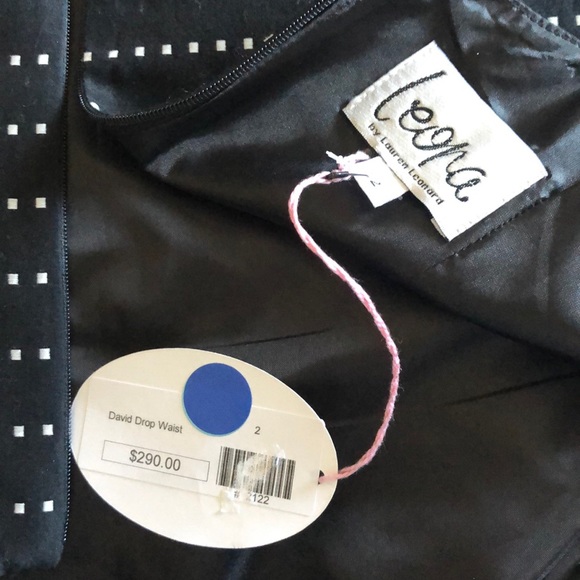 Lauren Leonard Drop Waist Shift Dress black/white - Picture 6 of 8